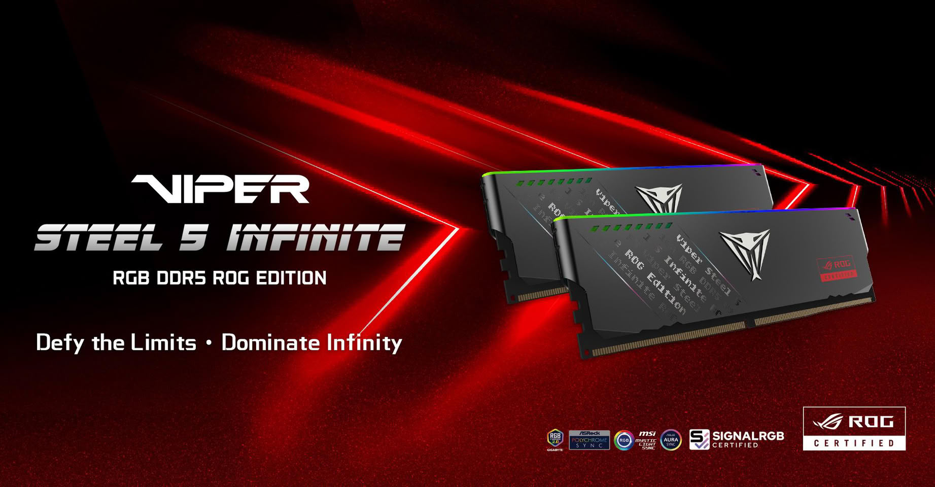 (PR) Patriot Launches Viper Steel 5 Infinite ROG Edition Memory With Speeds Up to 7,600 MT/s